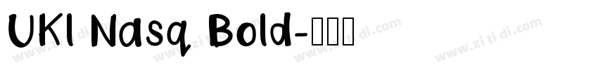 UKl Nasq Bold字体转换